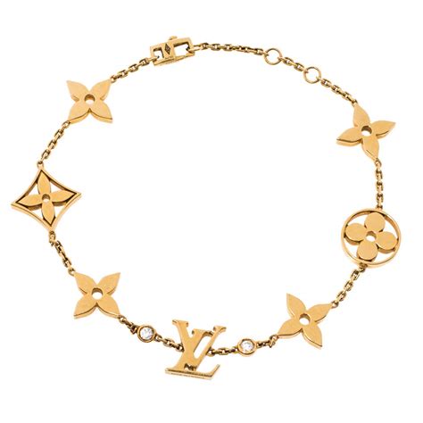 louis vuitton 18k gold monogram bracelet|louis vuitton monogram collection.